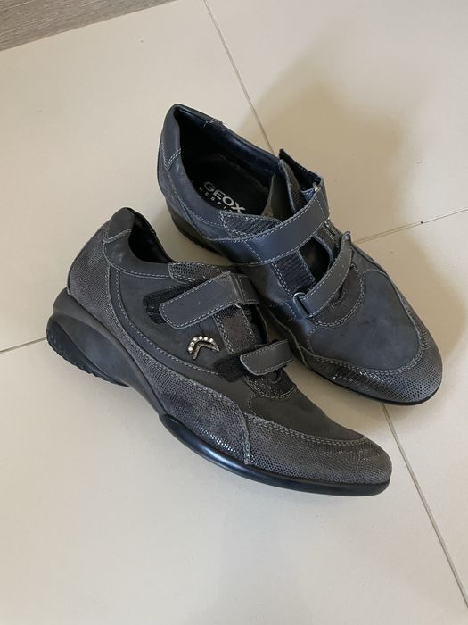 Geox respira wygodne skórzane buty