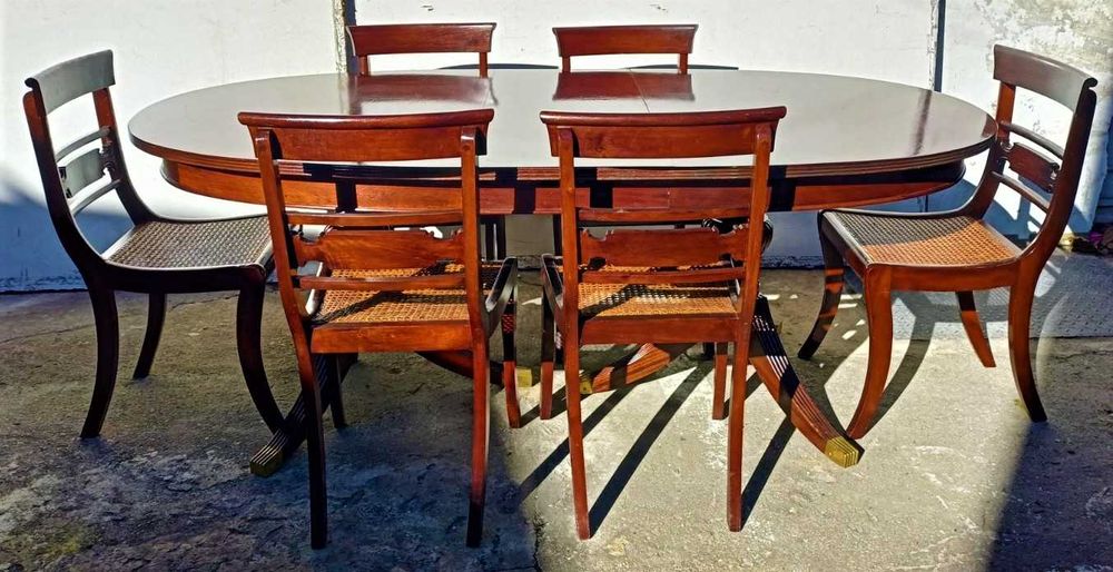 Mesa Mogno 6 Cadeiras