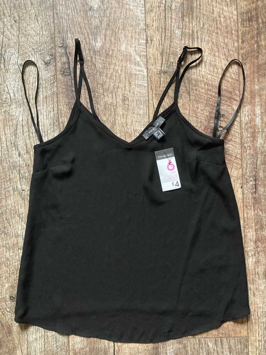 Базовый топ на бретелях Primark — новый с биркой