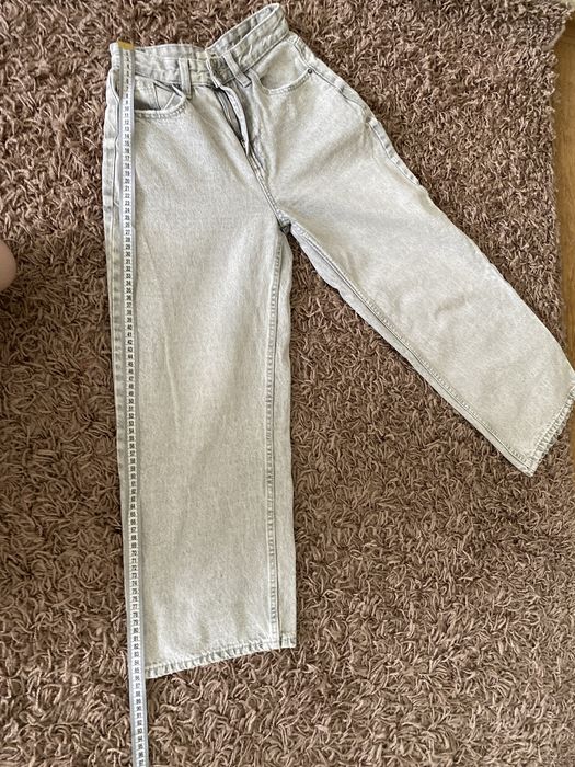 Сірі джинси Mom/Wide leg