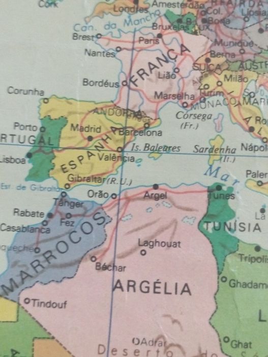 Mapa Mundo antigo