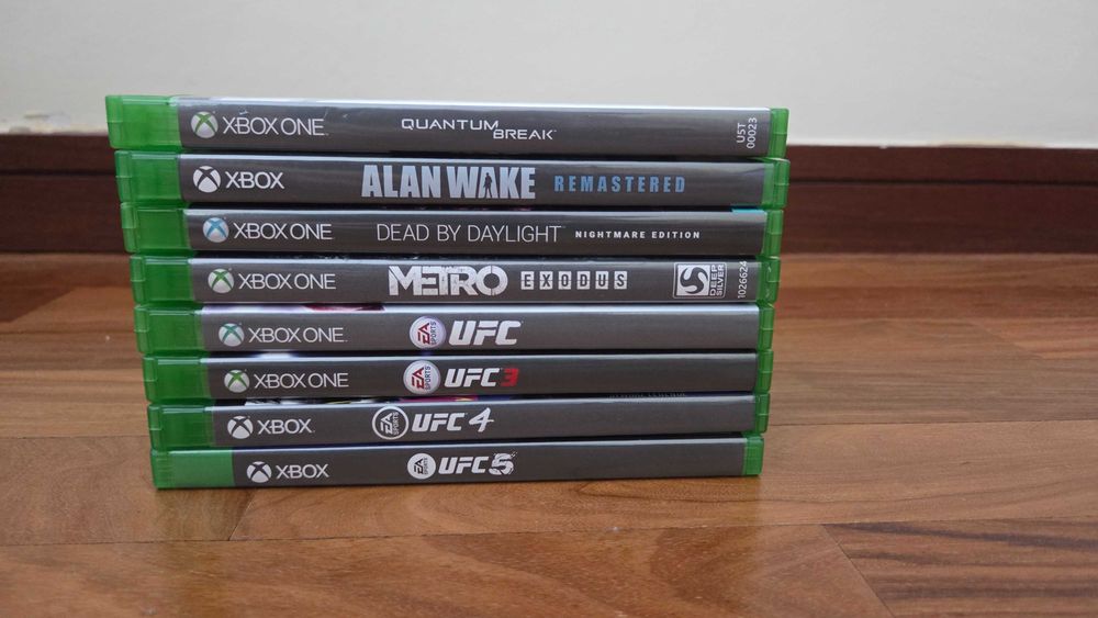 Lote 8 Jogos Xbox One/Series - Quantum Break, Alan Wake, Metro Exodus, UFC 5 - Estado Ideal (Porto/Matosinhos)