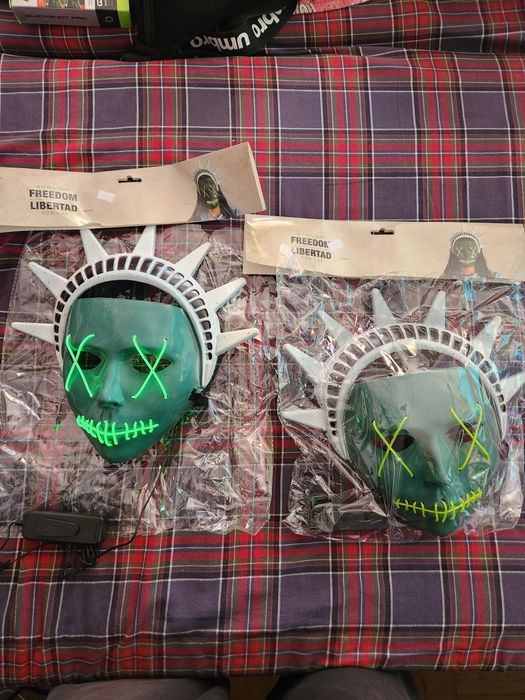 Máscaras de Halloween/Carnaval com luz