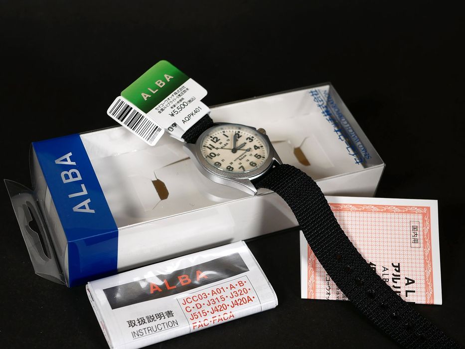 Seiko ALBA AQPK401 Ø35.5мм/ Люм на весь циферблат