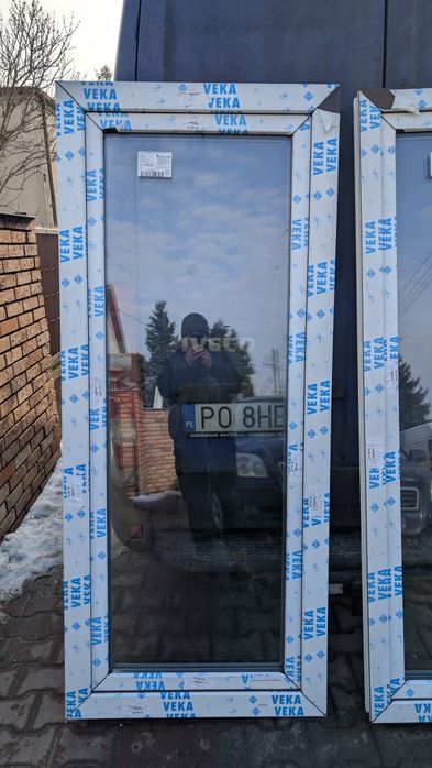 KR HAUS drzwi 85x199 balkonowe nowe 3 szybowe dąb bagienny POZNAŃ