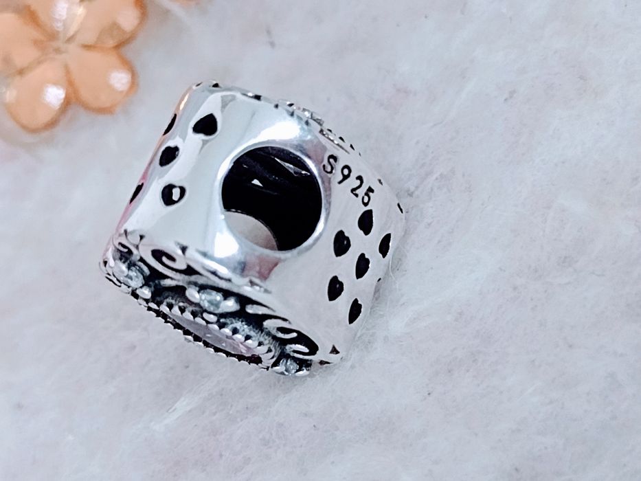 Serce z łezką s 9 2 5 charm's moduł przywieszka