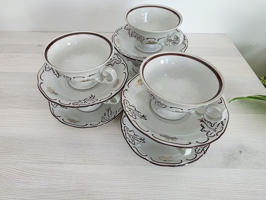 Komplet filiżanek "Fryderyka", Wałbrzych, lata 70.