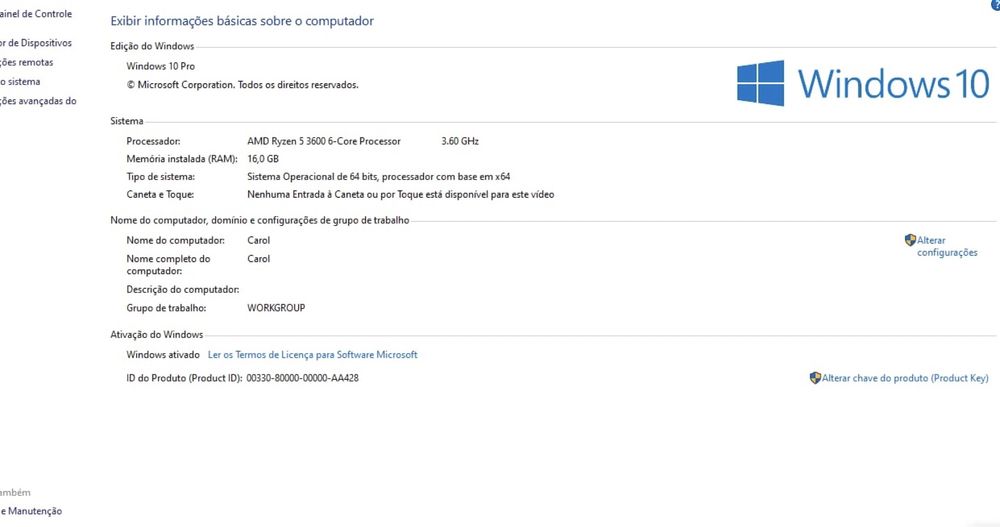 PC Gamer Ryzen 5 + GTX 1650 + 16GB RAM | Pronto a usar!