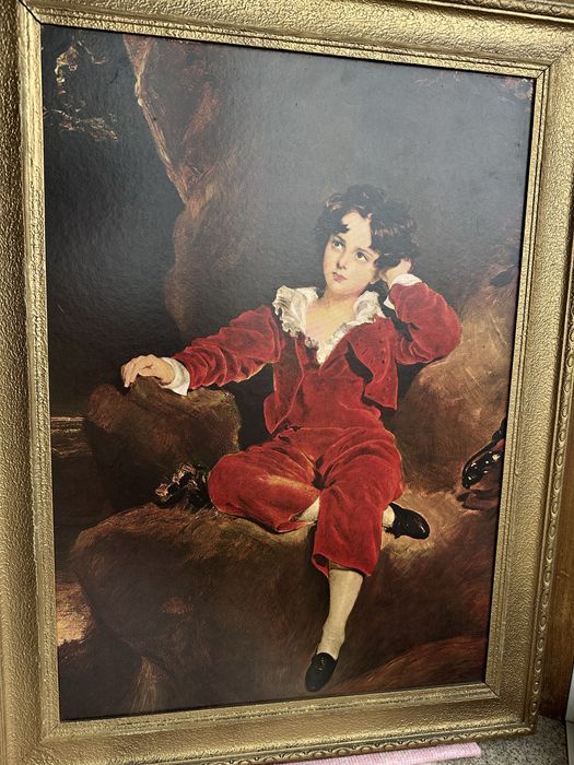 Quadro Decorativo Clássico com Moldura Dourada