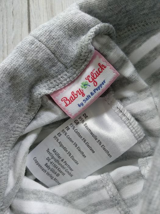 Elastyczne półśpiochy legginsy Salt &Pepper 62/68