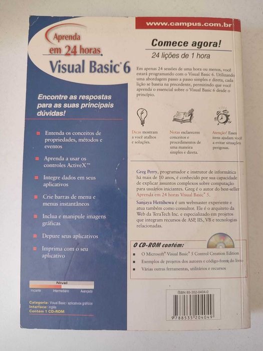 Livro (Informática) - Aprenda em 24h Visual Basic 6