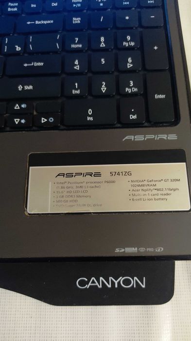 Ноутбук Acer aspire 5741ZG