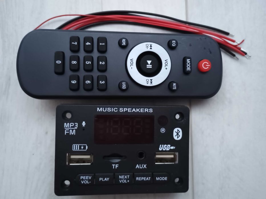 Wzmacniacz audio 2x40W 80W 12 24V stereo pilot JX- 818BT lub JX-Y18