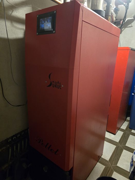 Piec na pellet METAL FACH+plus zbiornik CWU 120litrów+ 3 pompy