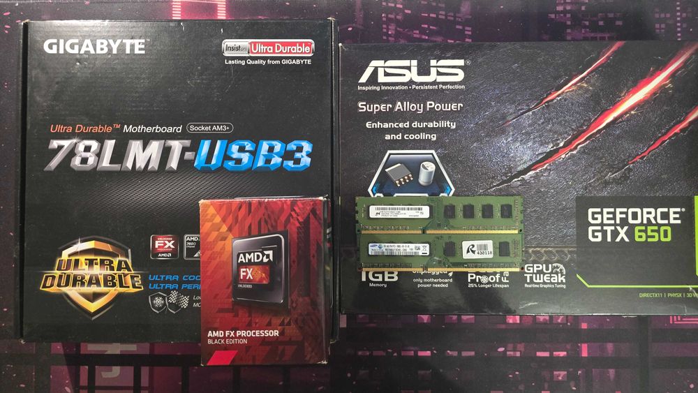 Комплект AMD FX-6300 + мат. плата + ОЗП + відеокарта