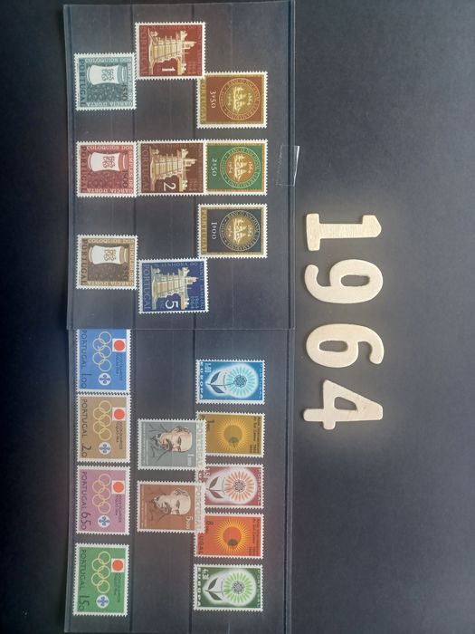 Filatelia - Selos Portugal década 60 - Anos MNH completos