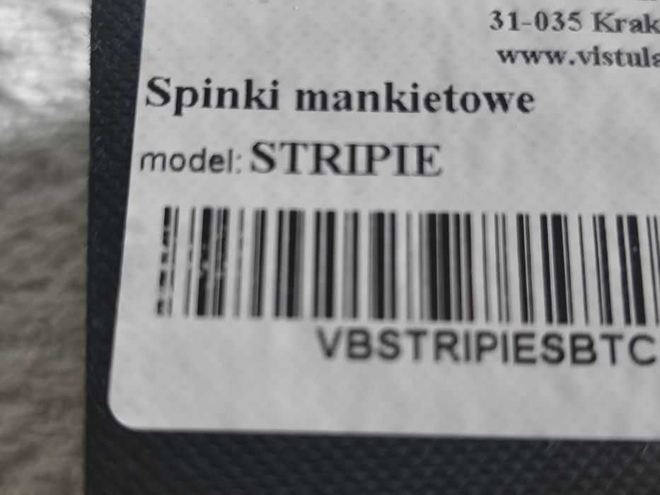 Spinki do mankietów do koszuli granatowe srebrne