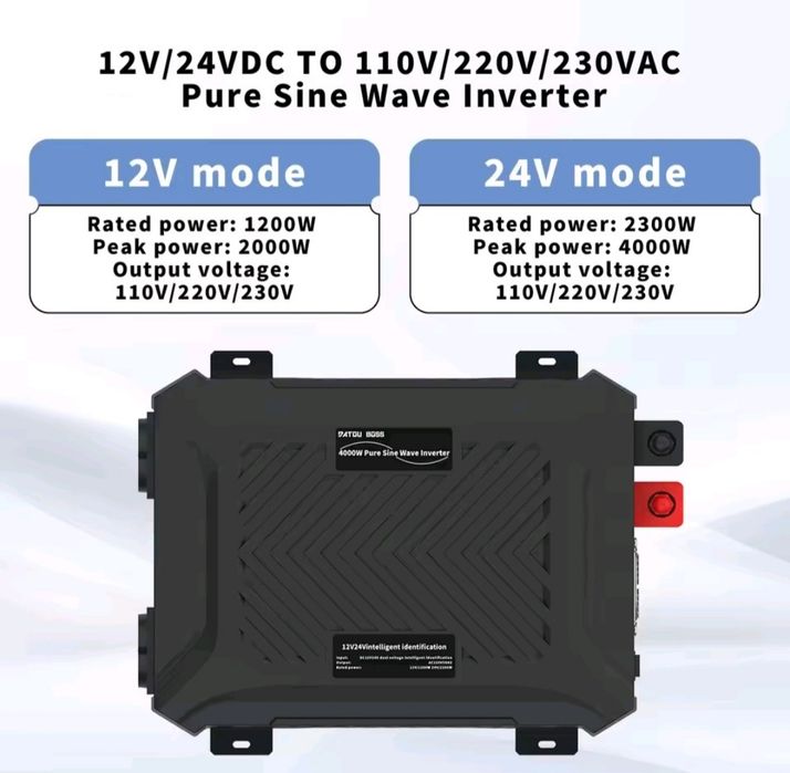 І нвертор Datou Boss TY-PSW-4000 12V24V//220V 4000W