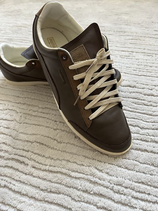 Кеди Puma шоколадного кольору