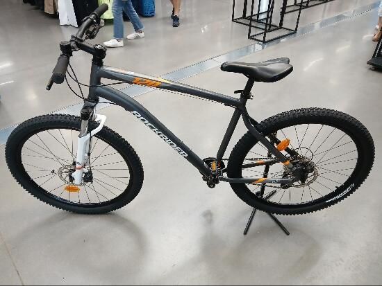 BICICLETA BTT DE PASSEIO ST 120 27,5" CINZENTO/LARANJA