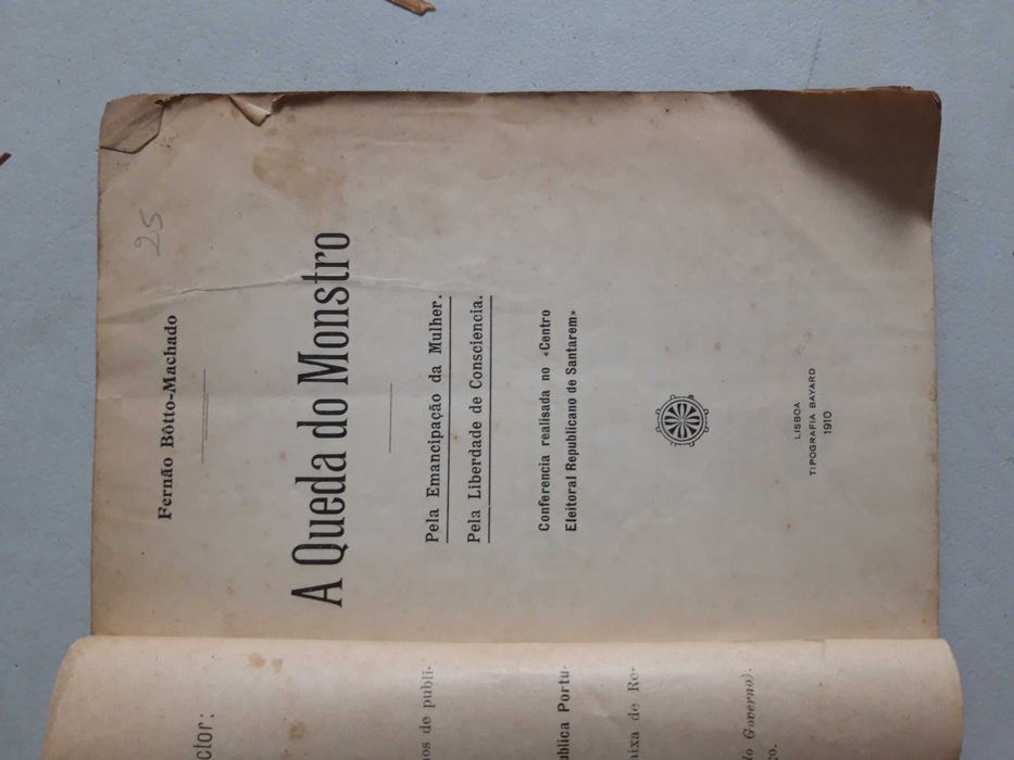 Livro - Fernão Bôtto-Machado - A Queda do Monstro REF - esc