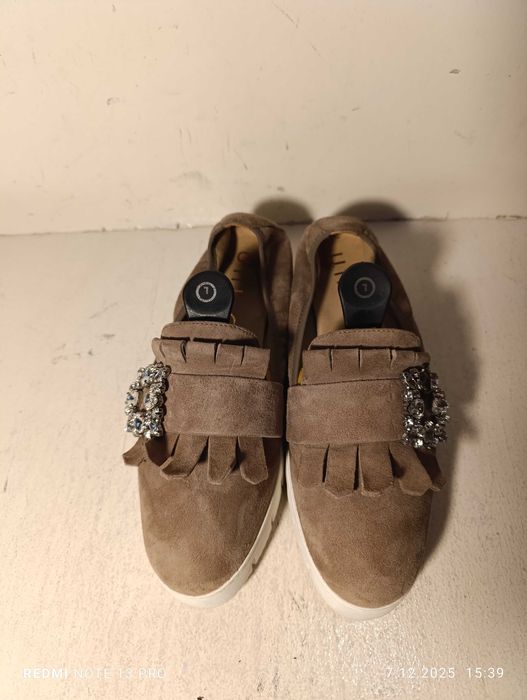 mokasyny skórzane Unisa