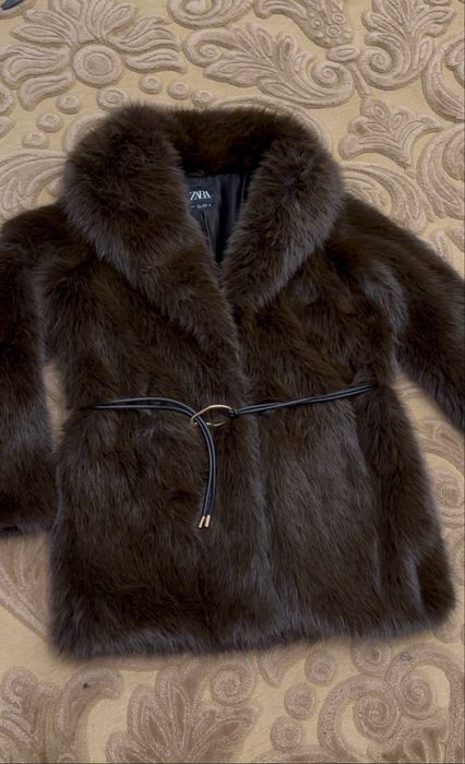 Шуба куртка zara пуховик пальто  розмір S , M