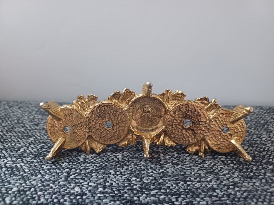 Figurka mosiężna aniołek antyk zabytek PRL-u