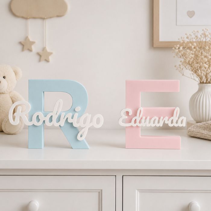 Letra Personalizada com Nome – Um Detalhe Único para o Quarto
