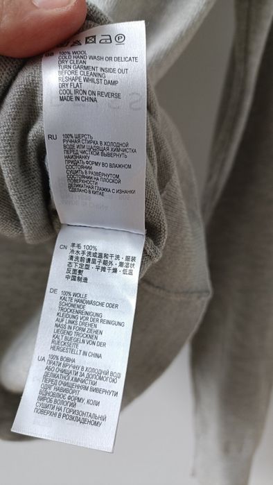 Golf damski sweter z golfem wełniany wełna 100% szary cienki