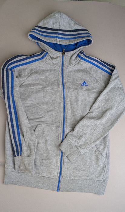 Кофта  спортивная  зип худи Adidas на молнии, рост 164