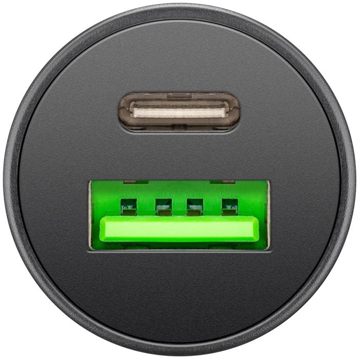 Goobay 61739 Podwójna ładowarka samochodowa USB-C PD, 45 W