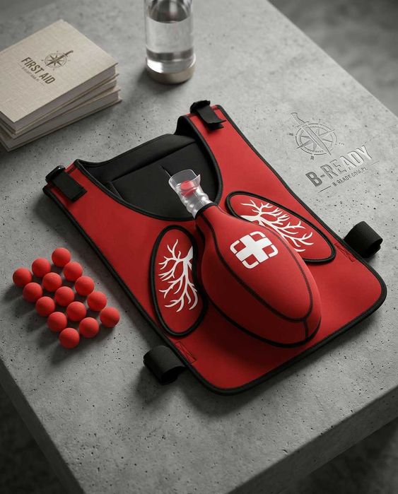 Kamizelka Treningowa do Zadławień - Zakrztuszeń Rękoczyn Heimlicha Dorosły