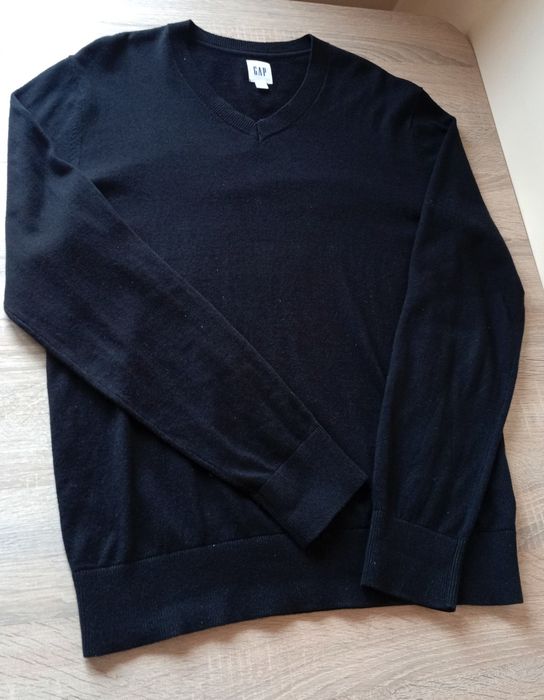 Czarny bawełniany sweter oversize, GAP, rozmiar S