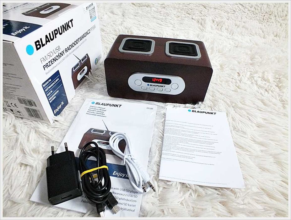 Radio BLAUPUNKT PP5BR + Pilot Akumulator USB SD AUX w stylu Retro!