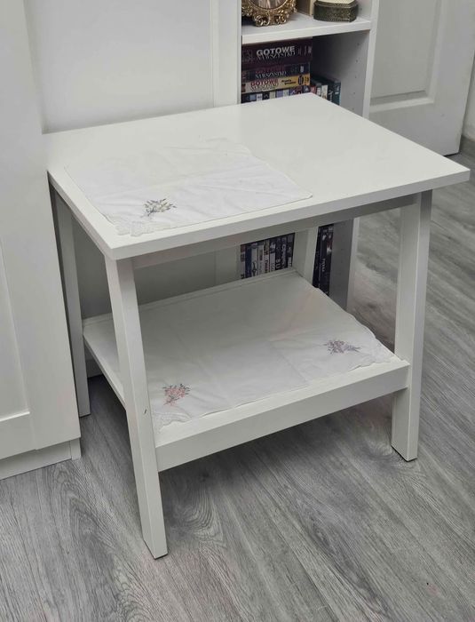 LUNNARP Stolik kawowy biały 90x55 cm