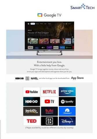 Smart TV 24 Polegadas Google 12V Autocaravana