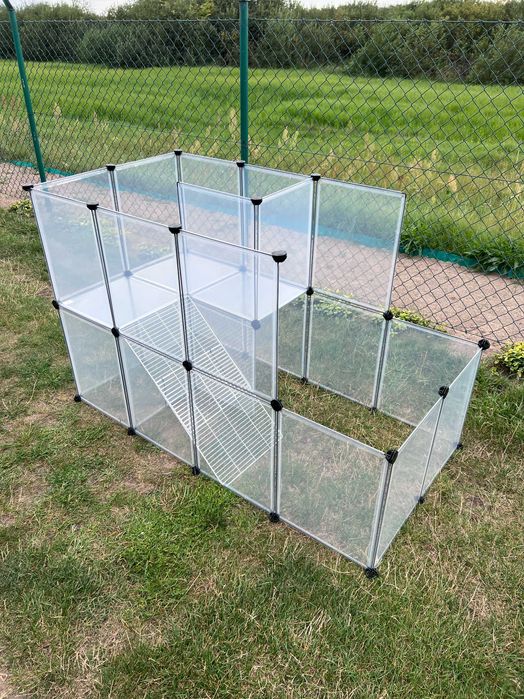 Duża klatka kojec wybieg dla świnki królika zwierząt panelowa NOWA