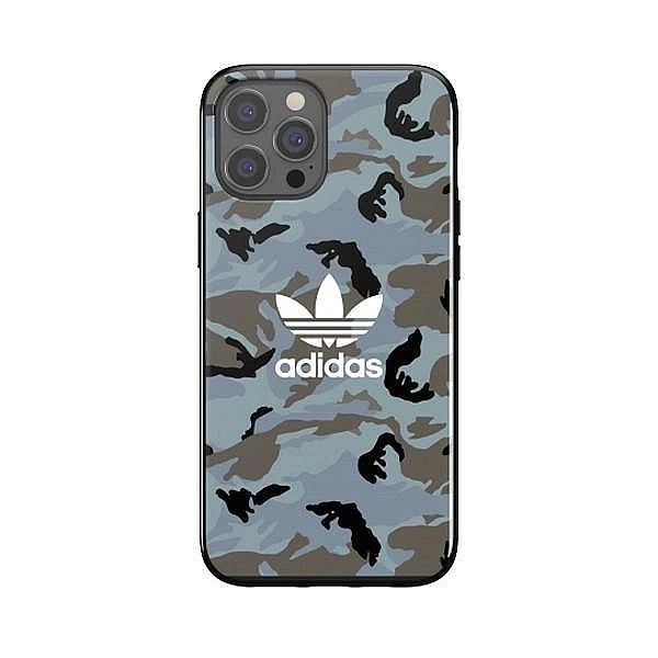 Etui Adidas OR SnapCase Camo na iPhone 12 Pro Max - niebiesko-czarne