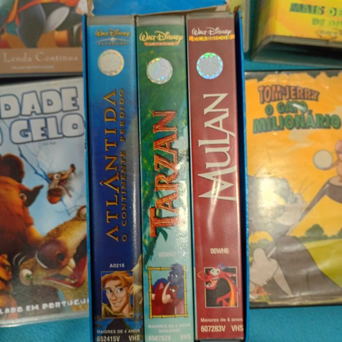 Cassettes VHS Disney - (descrição)