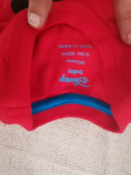 Conjunto t-shirt e calção 0-3 meses