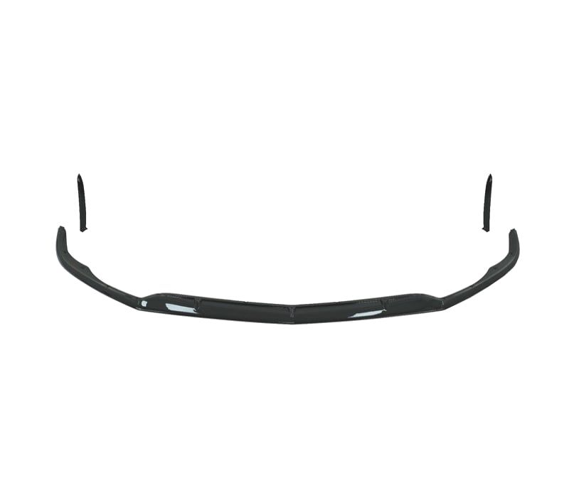 SPOILER LIP MERCEDES W205 C205 14-21 LOOK AMG C63 PRETO BRILHANTE