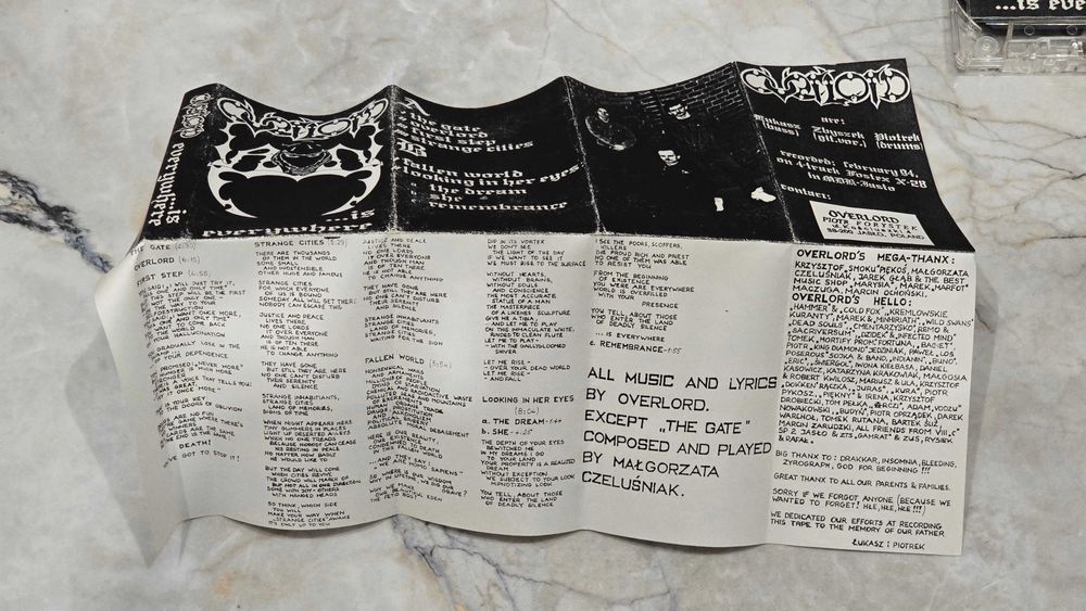 Overlord "Is Everywhere " demotape metal