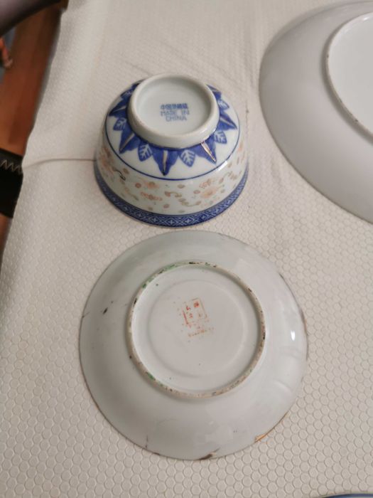 Vários pratos  decorativos (China e Macau)