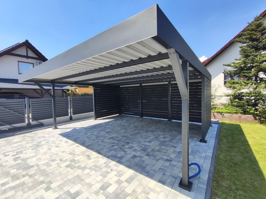 Carport, wiata samochodowa, nowoczesne zadaszenie, garaż