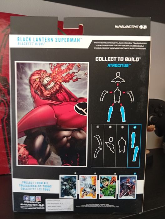Figura DC multiverse black lantern superman