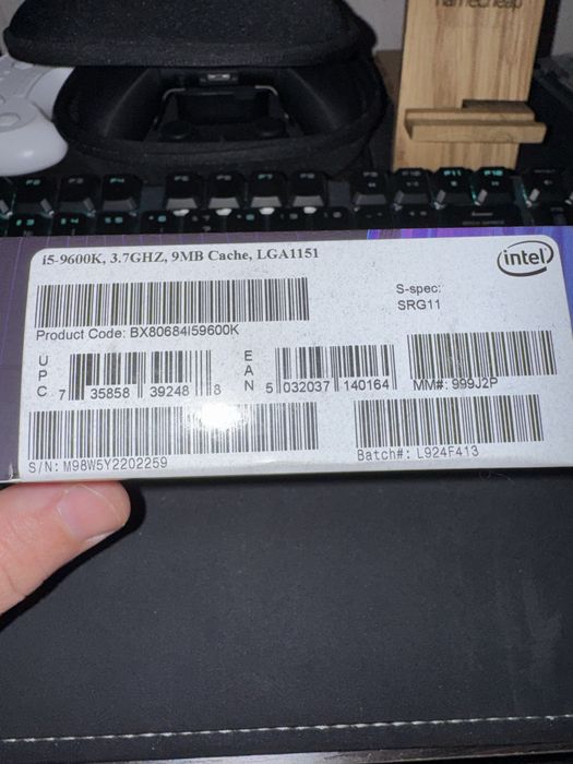 Процесор Intel Core i5 9600k