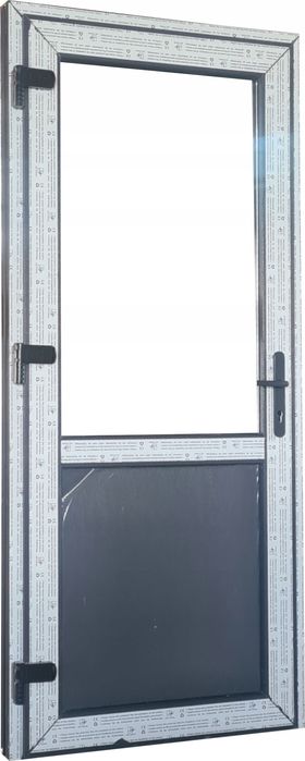 DRZWI Kacprzak 110x210 ZEWNĘTRZNE PCV Sklepowe Antracyt Lider OLX