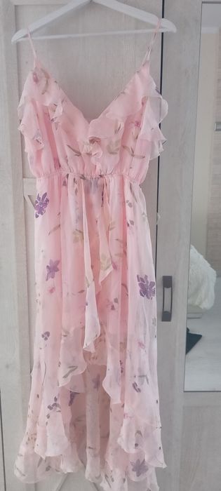 Sukienka zwiewna styl Boho vintage hiszpanka