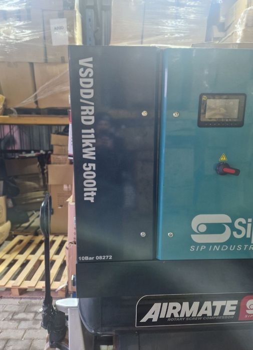 Kompresor  śrubowy SIP VSDD/RD 11kW 10bar 500ltr 400v